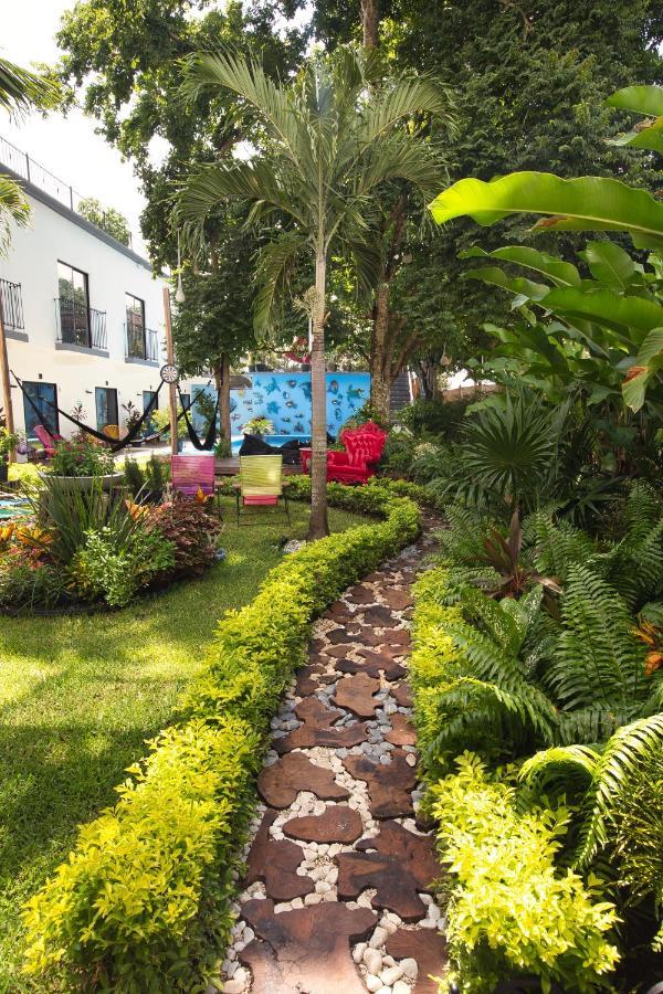 Hotel Casa Chukum Bacalar Exteriér fotografie The garden at the hostel
