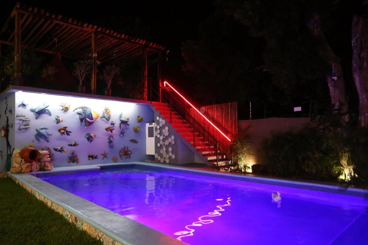 Hotel Casa Chukum Bacalar Exteriér fotografie The swimming pool at the hotel