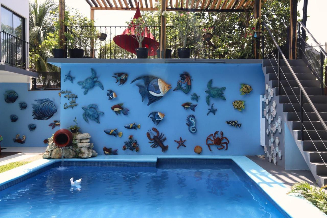 Hotel Casa Chukum Bacalar Exteriér fotografie The pool at the home of the artist